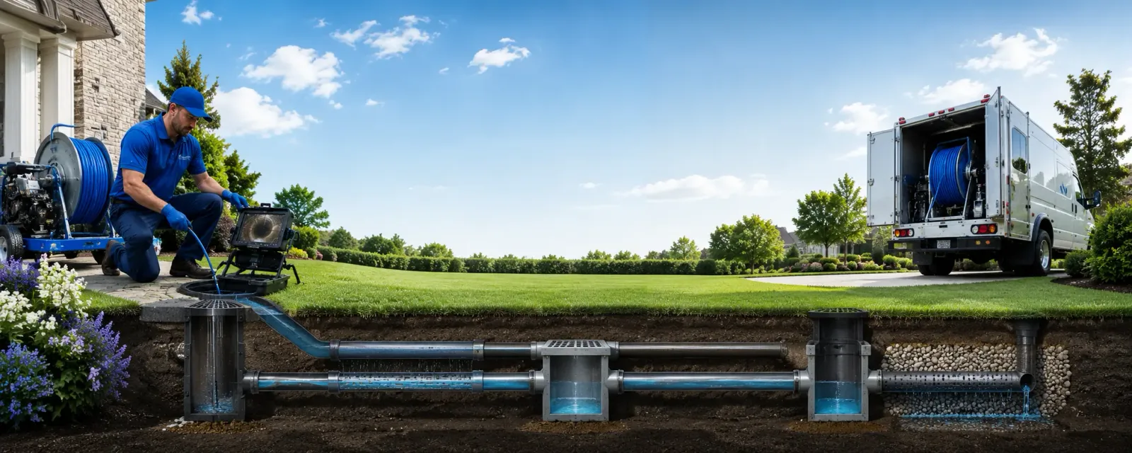 Outdoor drain cleaning information for Columbia, NJ